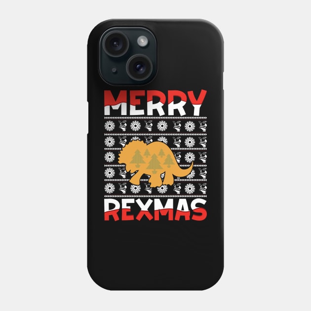 Merry Rexmas Phone Case by Fun Planet