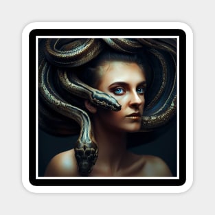 woman with snakes Magnet