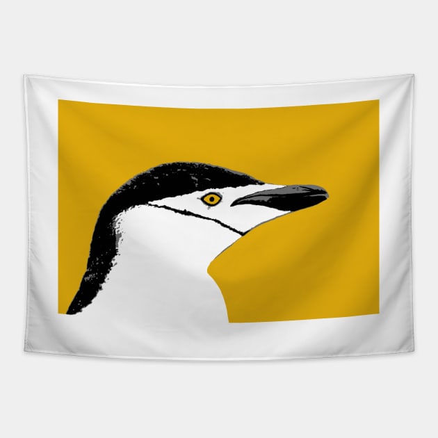 Chin Strap Penguin Tapestry by CreatureM