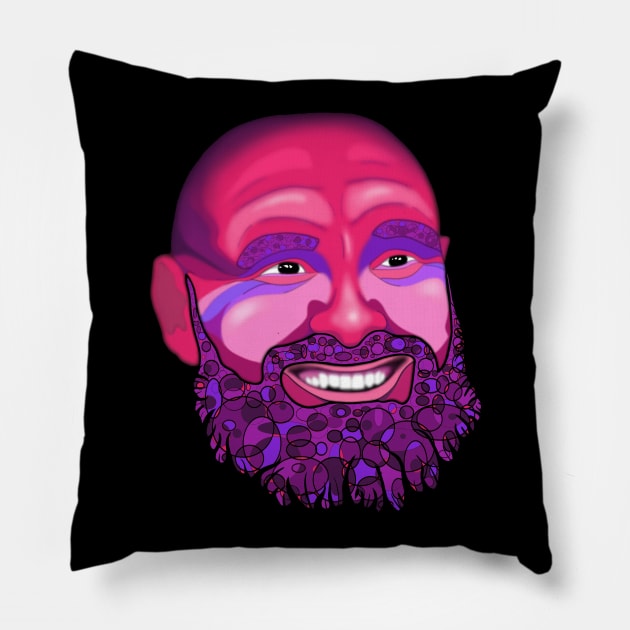 The Colourful Gypsy King Pillow by TheSoulWithin