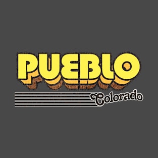 Pueblo, Colorado | Retro Stripes T-Shirt