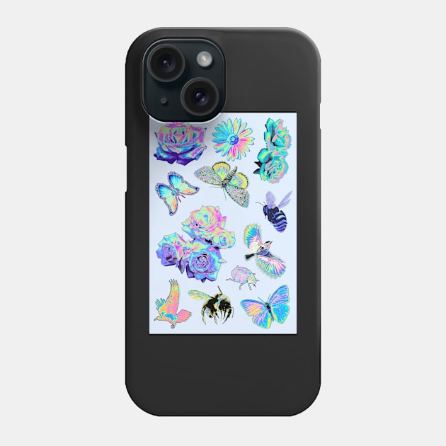 Holographic Garden Phone Case by dinaaaaaah