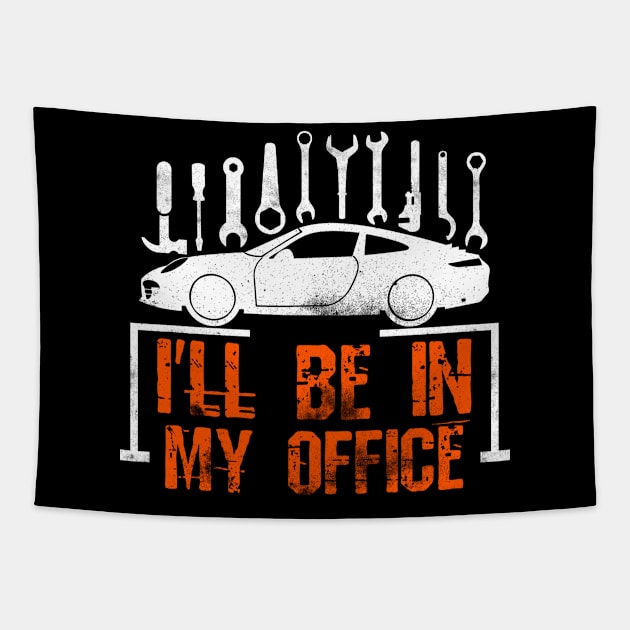 I'll Be In My Office - Garage Tapestry by Yyoussef101