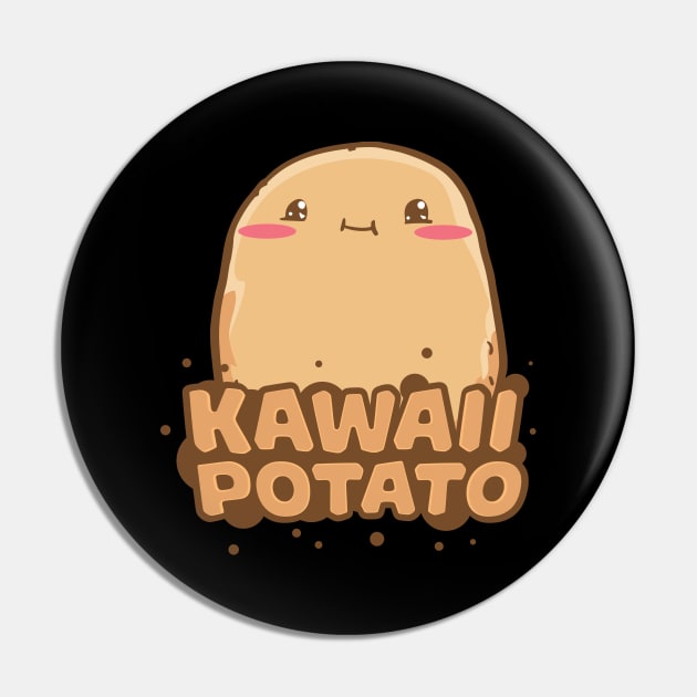 Kawaii Potato Anime Pin by CreativeGiftShop