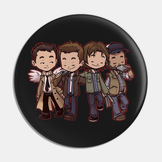 Supernatural Buddies Pin by Dooomcat