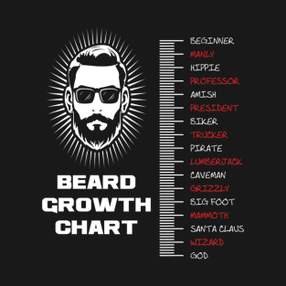 Beard Growth Chart T-Shirt