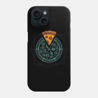 The Vitruvian pizza Phone Case