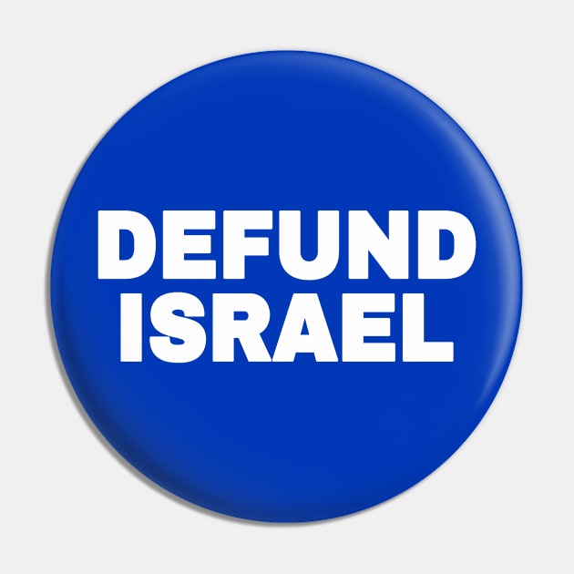 DEFUND ISRAEL - White - Vertical - Double-sided Pin by SubversiveWare