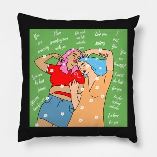 Best friend goals Pillow