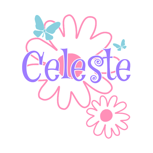 Celeste Girls Name Daisy Butterflies by xsylx