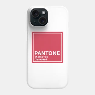 pantone 17-1740 TCX Claret Red Phone Case