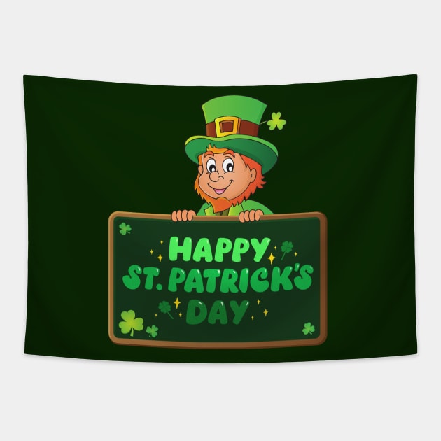 Happy St.Patrick's Day Tapestry by Stylish Dzign