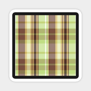 Autumn Aesthetic Conall 1 Hand Drawn Textured Plaid Pattern Magnet