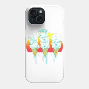 Polar Bear Ice Cream Cones Phone Case