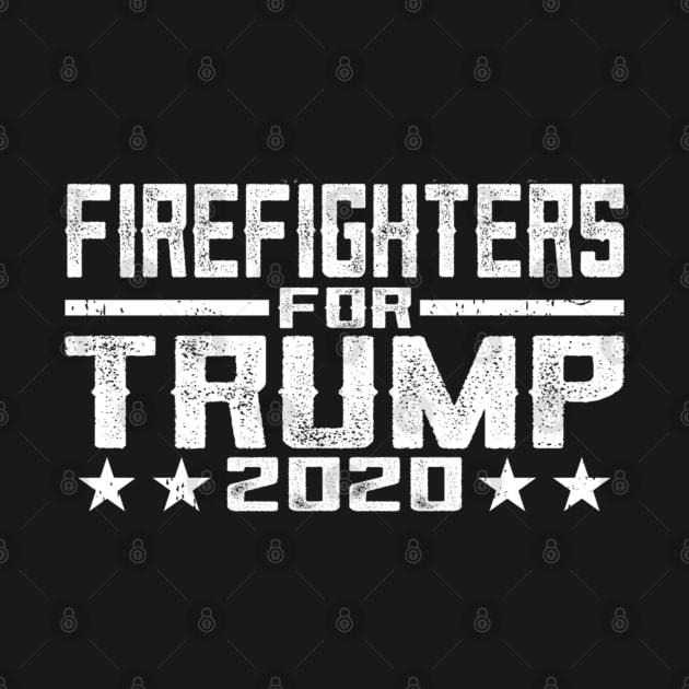 Firefighters For Trump 2020 Thin Red Line American Flag by cedricchungerxc