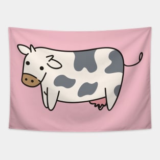 Cute Cow Doodle Drawing Tapestry