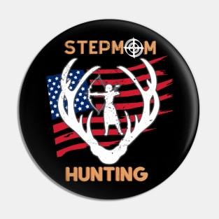 Stepmom Hunting USA Mom Pin