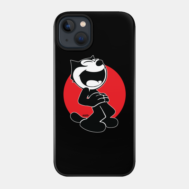 Felix-On Red - Felix The Cat - Phone Case