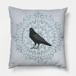 Raven Mandala Pillow