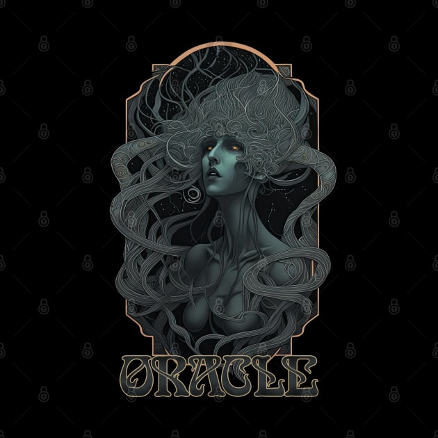 Oracle - Ancient Witch Priestess of Prophecy Art Nouveau by AltrusianGrace