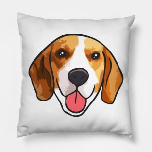 Beagle Dog Head Pillow