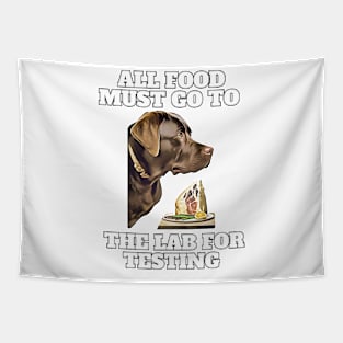 Black Lab Steak-Lover Funny Dog Memes Labrador Retriever Tapestry
