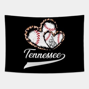 Tennessee Souvenir Leopard Hearts I Love Tennessee Women Tapestry