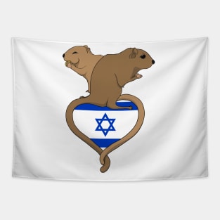 Gerbil Israel (light) Tapestry