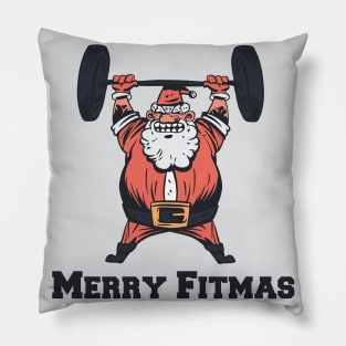 Santa Merry Fitmas Pillow