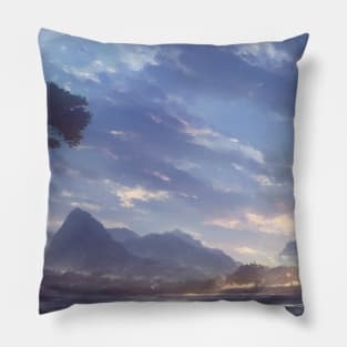 landscape pictures for wall seasonal Pillow