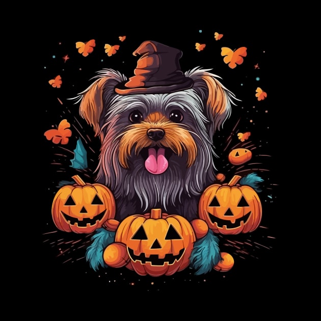 Yorkshire Terrier Halloween by JH Mart