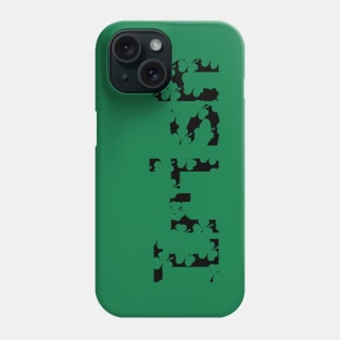 Irish Text with Shamrock Cut Out Pattern for St Patricks Day Phone Case