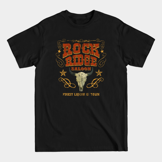 Rock Ridge Saloon, distressed - Blazing Saddles - T-Shirt