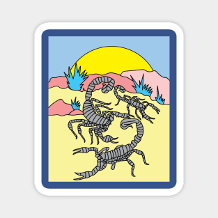 Scorpios Retro Environment Zodiac Sign Magnet