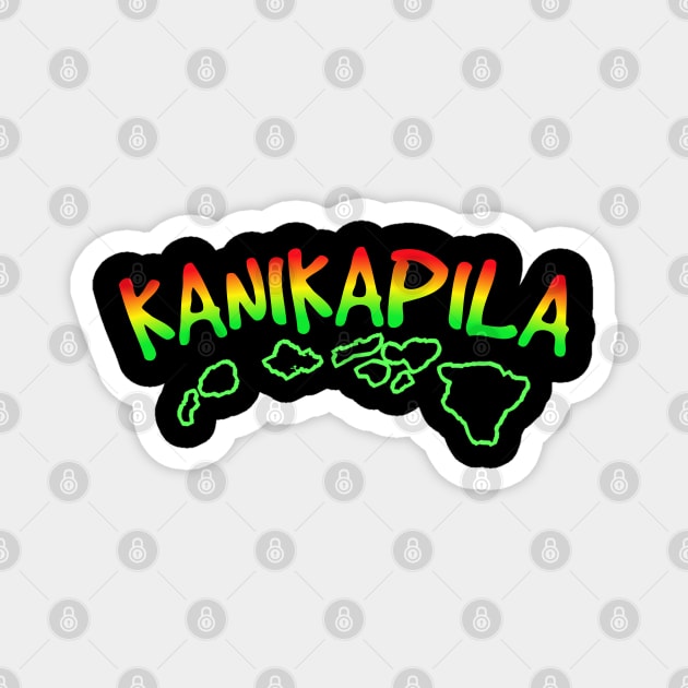 Hawaiian t-shirt designs kanikapila Magnet by Coreoceanart