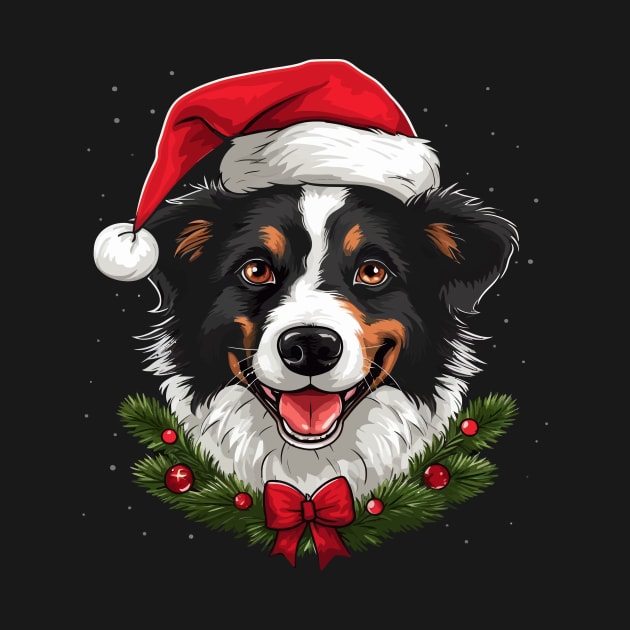 Border Collie Christmas by JH Mart