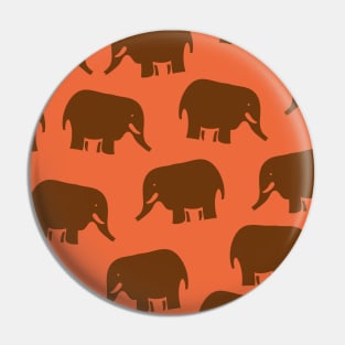 Indian Elephant Pattern Pin