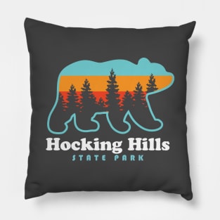 Hocking Hills State Park Ohio Bear Pillow