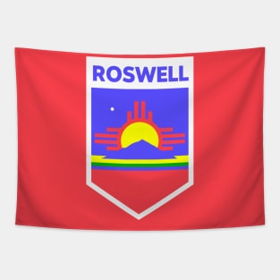 Roswell, New Mexico City Flag Emblem Tapestry