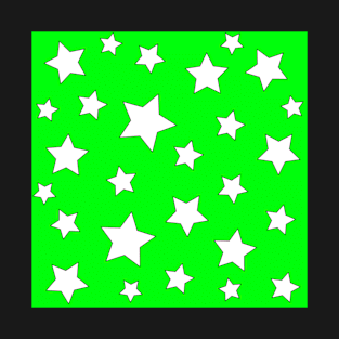 Green and White Stars T-Shirt