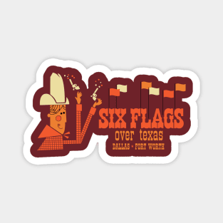 Flags Over Texas Too Magnet