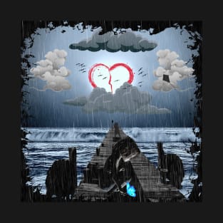 The Butterfly and the Broken Heart - Beauty in the midst of sadness T-Shirt