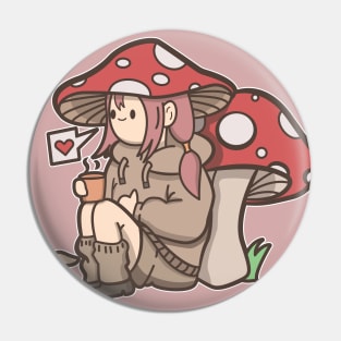 mushroom girl Pin