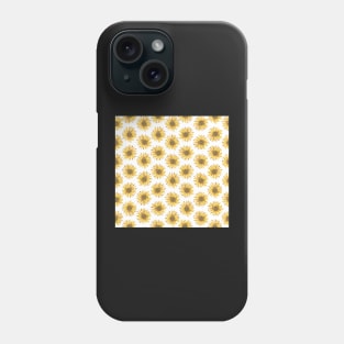 Field of lemony yellow sunflowers Phone Case