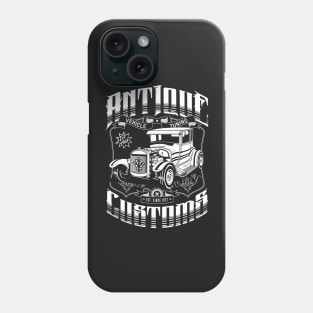 Hot Rod - Antique Customs (white) Phone Case