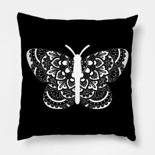 Mandala Butterfly Pillow