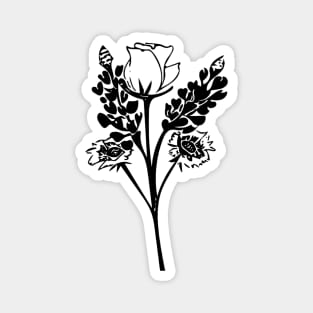 Dark Texas Wildflowers Magnet