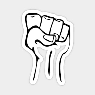 Cartoon Hand Protest Symbol Magnet