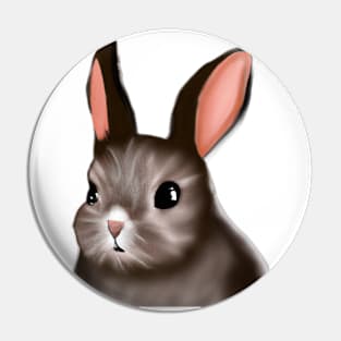 Cute Rabbit Drawing Pin
