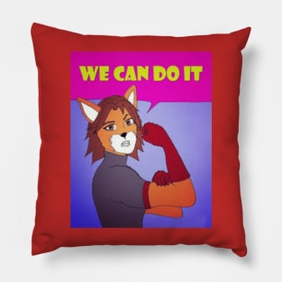 We Can Do It (Art by Hayley Evenett) Pillow